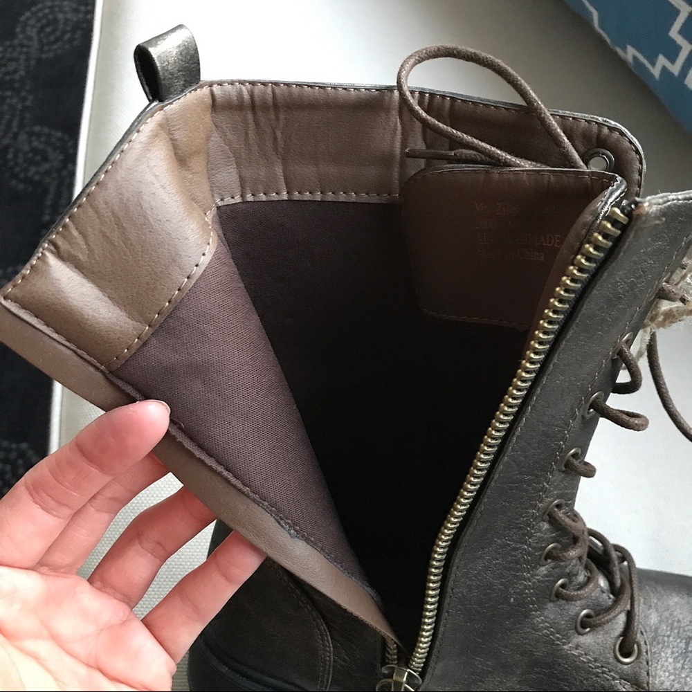 💋SEVEN 7 FOOTWEAR Mr. Zipper Bronze Gold Boots! - Picture 6 of 8
